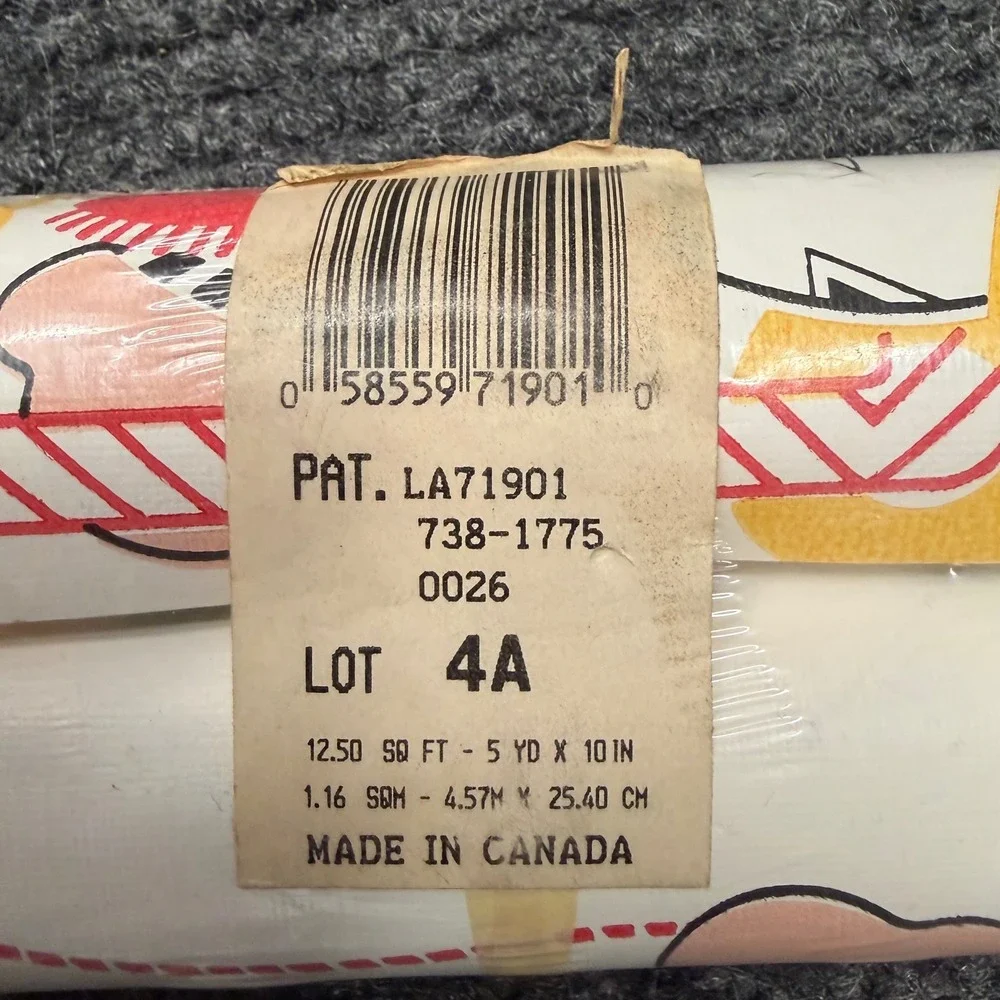 Vintage Lambs & Ivy Wallpaper Border Nursery Party Hat 5 Yards LA71901 Canada